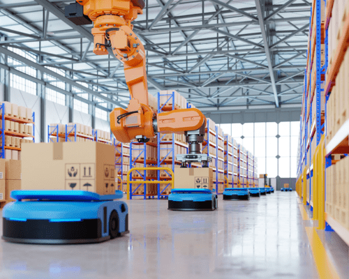 implementasi ai robot di industri logistik